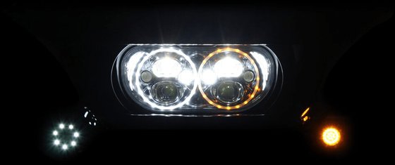 CDTB-RG-15-B CUSTOM DYNAMICS led headlamp trubeam black