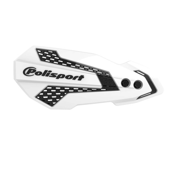 8308200007 POLISPORT mx flow handguards in white/black