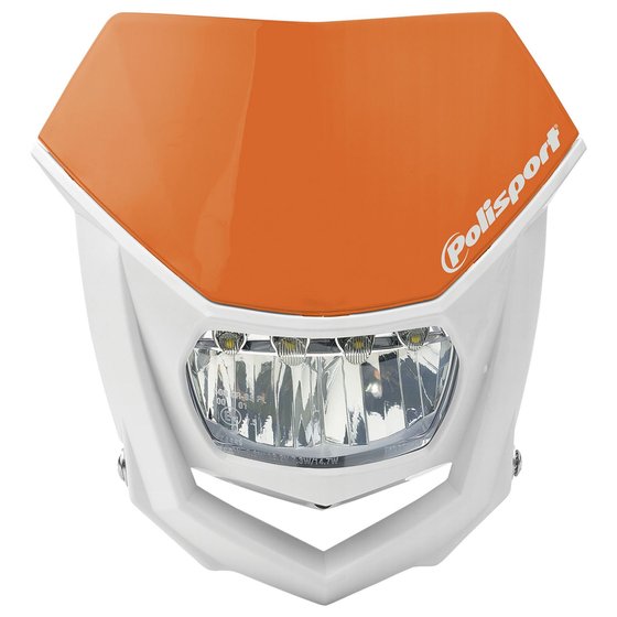 POLISPORT halo led ece approved headlight (orange/white)