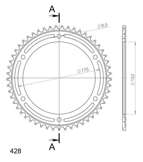 12207-55 Supersprox supersprox / jt rear sprocket 839.55