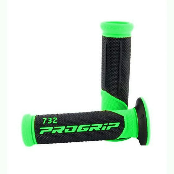 PRO GRIP dual density road grips - black/fluo green