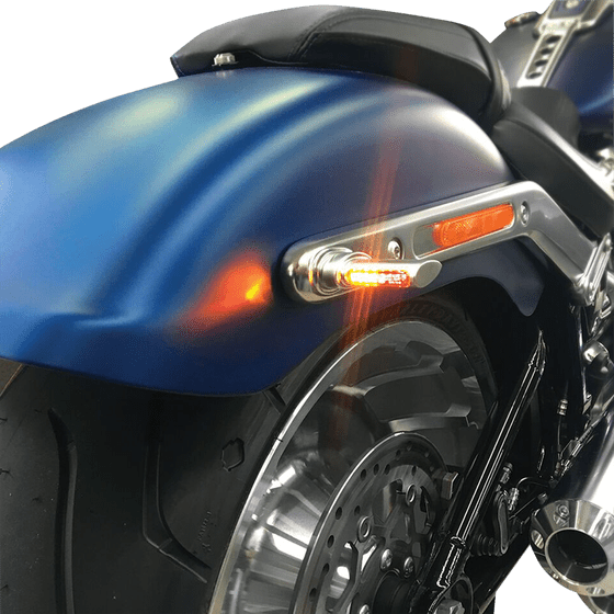 HBWL3TS-SM HEINZ BIKES 3-in-1 led winglets for turn signal, brake and run (chrome/matt)