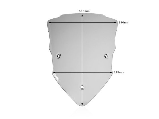 DU006F WRS touring windshield - smoke