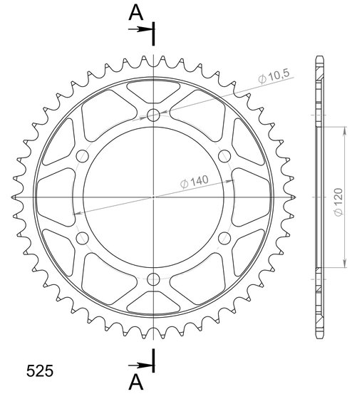 16605-40 Supersprox supersprox / jt rear sprocket 498.40