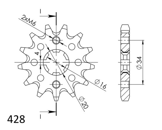 28200-13 Supersprox supersprox front sprocket 1263.13