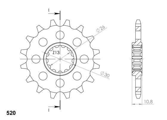 21804-17 Supersprox supersprox front sprocket 1579.17