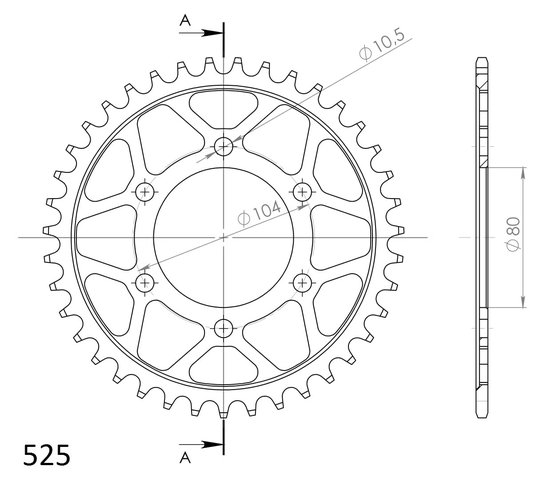 16610-39 Supersprox supersprox / jt rear sprocket 1489.39