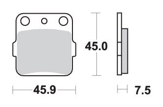 592SI SBS brakepads sintered offroad