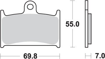 714HS SBS brakepads sintered