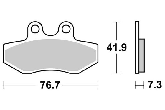 6551860 DOPPLER sbs brakepads ceramic (817hf)