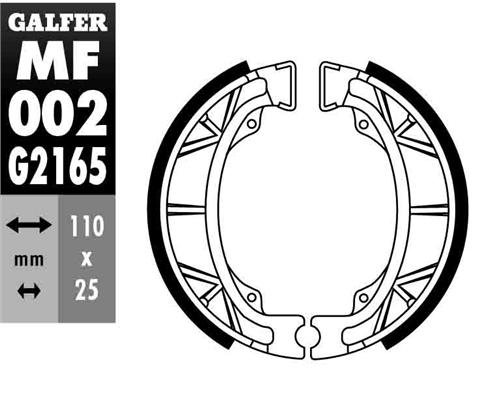 MF002G2165 GALFER brake shoes