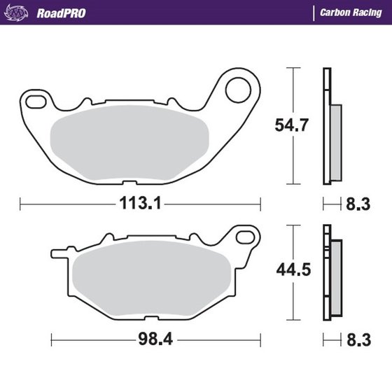 235-412506 MOTO-MASTER moto-master brakepads roadpro carbon racing