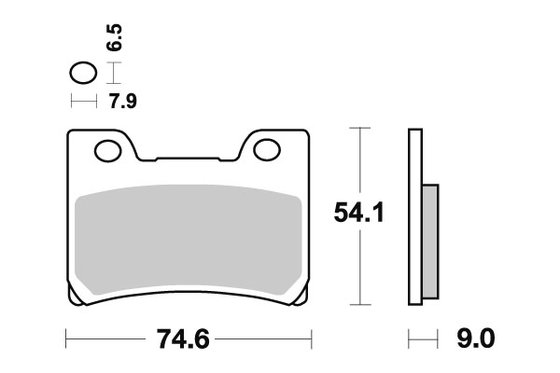 665HS SBS front brake pads