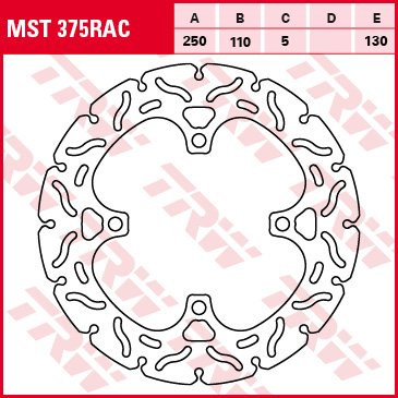 MST375RAC TRW brake disc fixed mst 375 rac