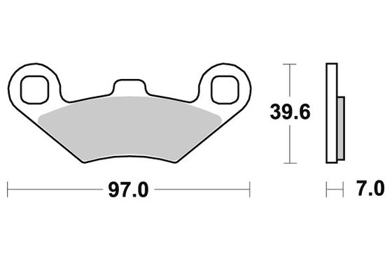 716ATS SBS brakepads sintered atv