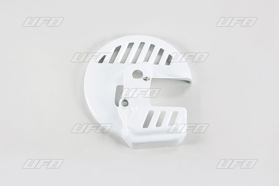 HO02630#041 UFO front disc guard - honda cr125/250/500 white