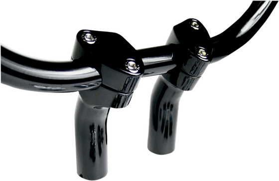 BA-7410B BARON kickback handlebar risers (black)