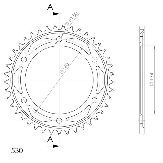 10616-40 Supersprox supersprox / jt rear sprocket 1306.40