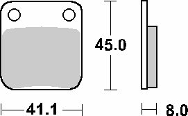 100HF SBS brakepads ceramic (536hf)