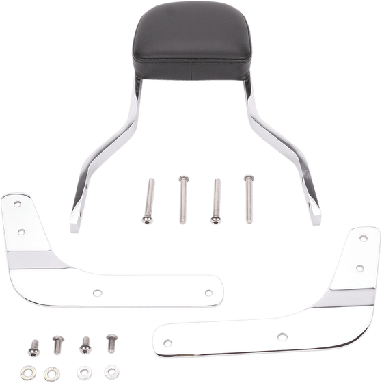 02-5610 COBRA short chrome sissy bar with pad