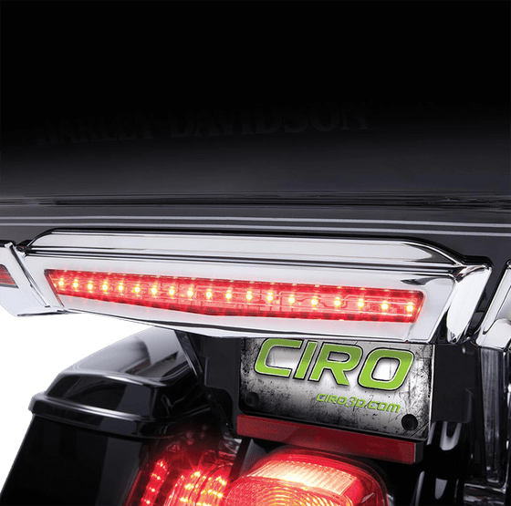 40004 CIRO chrome center tail light for tour-pak