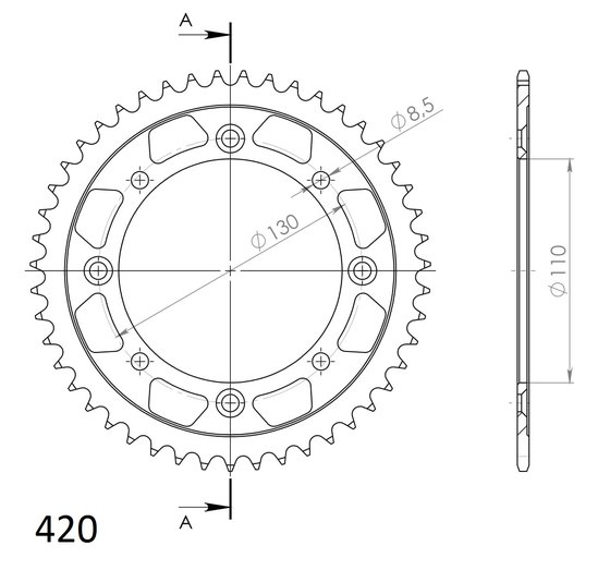 30455-47 Supersprox supersprox rear sprocket 1465.47