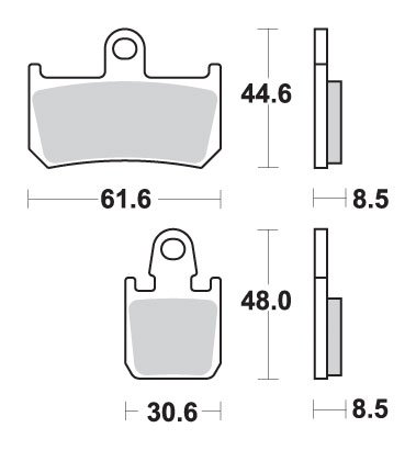 839DC SBS brake pads