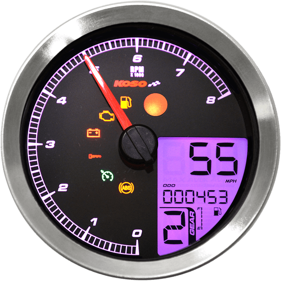 BA051220 KOSO NORTH AMERICA tachometer multi meter hd-04 silver