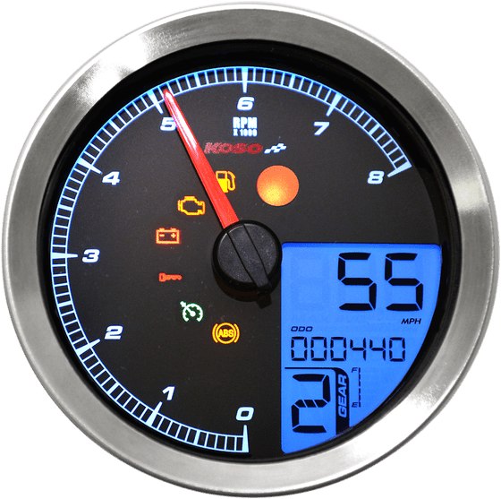 BA051200 KOSO NORTH AMERICA tachometer multi meter hd-04 silver