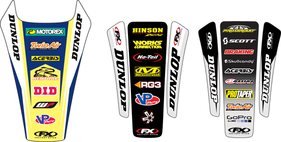 19-32620 FACTORY EFFEX offroad rear fender graphic for husqvarna