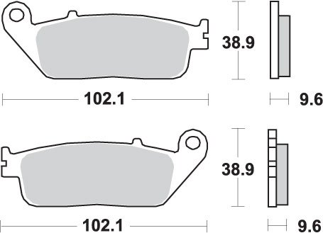 700HS SBS brakepads sintered