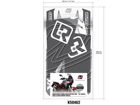 UNIRACING africa twin replica decal kit