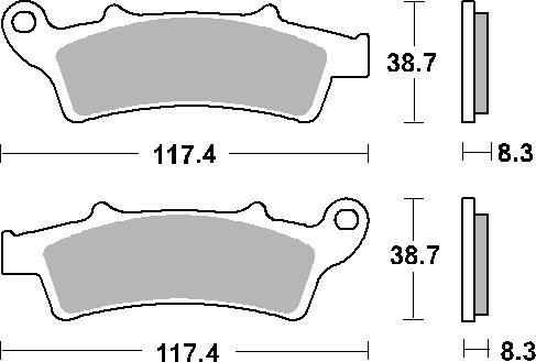 159CT SBS brakepads carbon tech