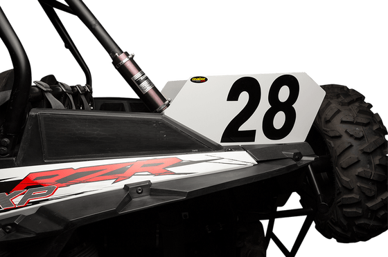 194631 MAIER front number plate for rzr1000 in white