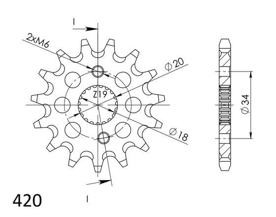 20211-15 Supersprox supersprox front sprocket 1310.15 sc