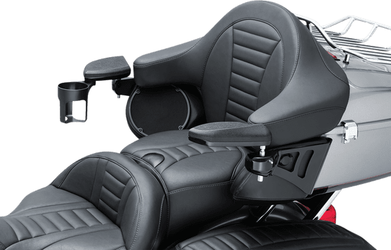 8700 KURYAKYN black passenger armrests for 2014+ harley davidson flh models