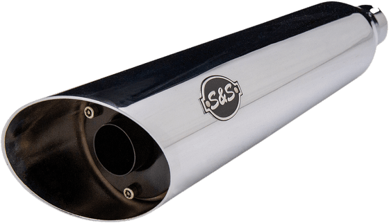 550-0823 S&S CYCLE slash-cut euro 4 slip on mufflers chrome