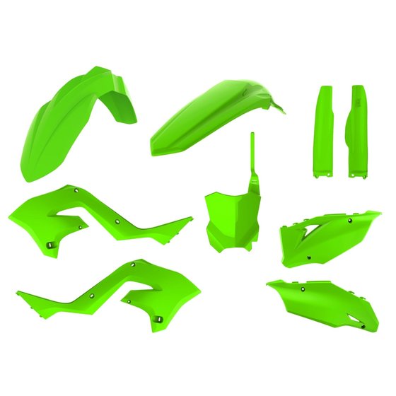 90936 POLISPORT restyle body kit for kawasaki kx 03-08 in green