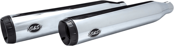 550-1002 S&S CYCLE grand national ec slip-on mufflers chrome/black