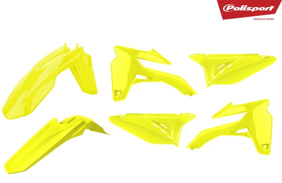 90802 POLISPORT offroad bike fender kit - yellow for sherco 13-15