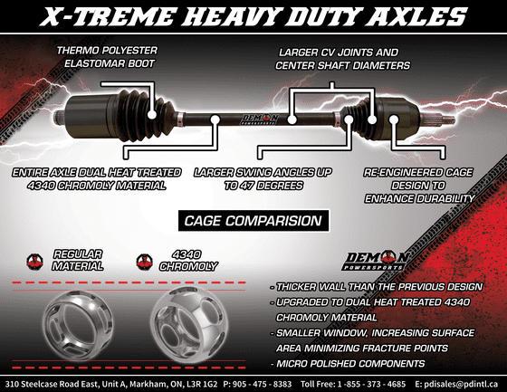 PAXL-1134XHD DEMON extreme hd axle