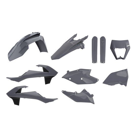 90889 POLISPORT kit enduro with mask nardo grey