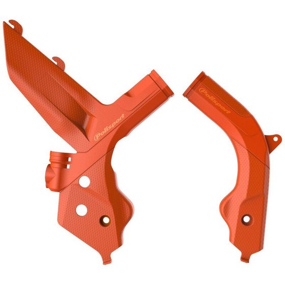 8472900002 POLISPORT orange frame guard for ktm sxf/exc