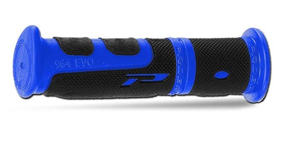 PRO GRIP dual density closed end grips black/blue