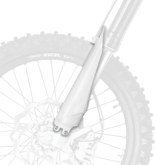 8398700002 POLISPORT fork guards white