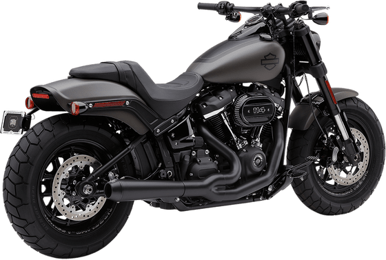 6474B COBRA black exhaust system for harley davidson fxfb/s 2018-2020