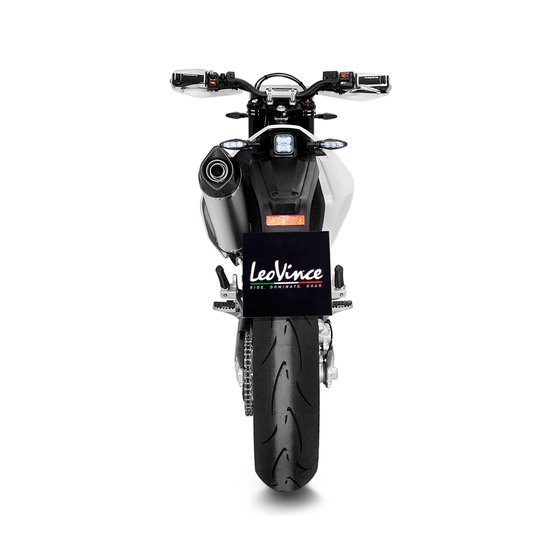 14368EK LEOVINCE lv one evo stainless steel exhaust system with cat for husqvarna 701