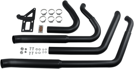 1S34DB BASSANI XHAUST pro street turn out black exhaust system