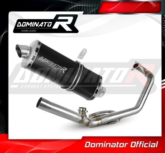 KT070DF7BL-S Dominator full exhaust system silencer p7 black