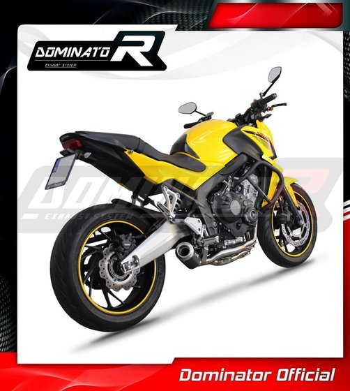 HO112DCBL-S Dominator full exhaust system silencer gp black